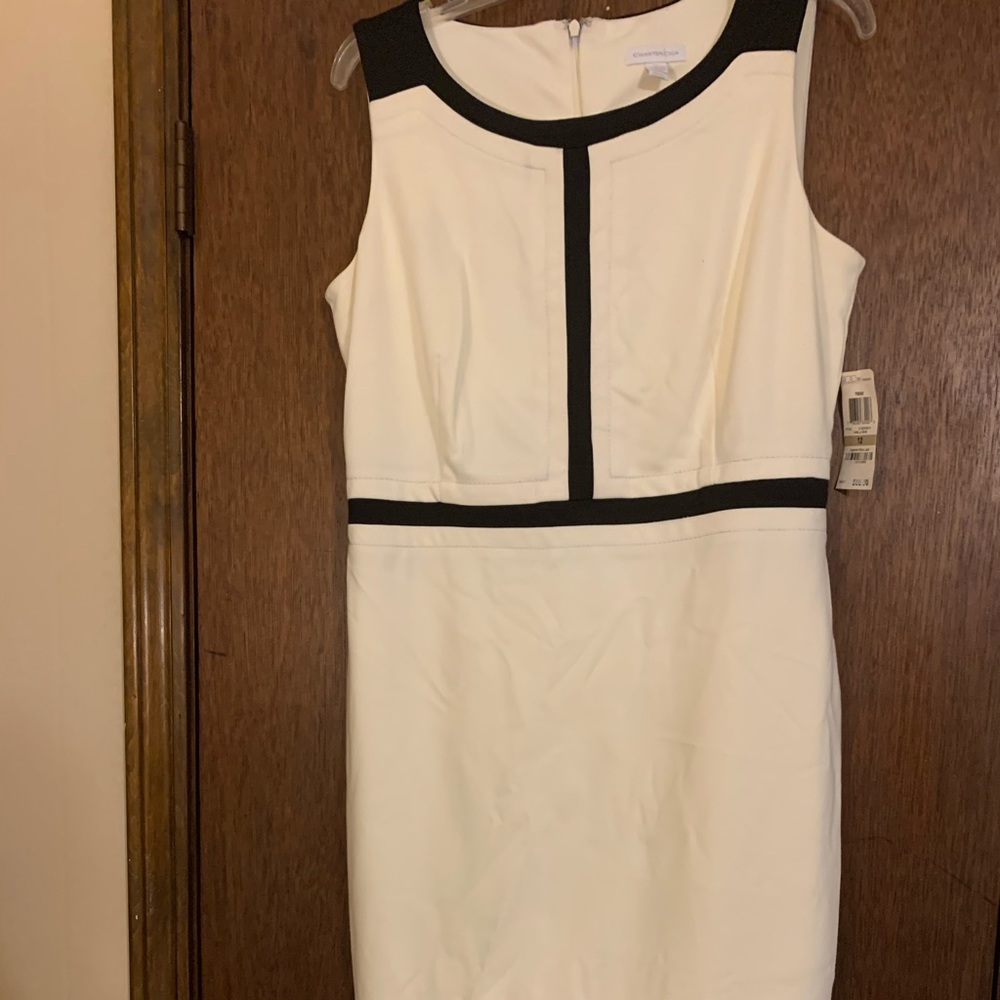CHARTER CLUB PIPED SHEATH DRESS
